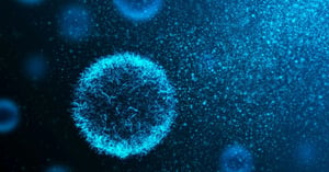 bacteria-en-liquido-azul